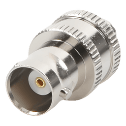 Adaptador en Línea de Conector BNC Hembra a SMA Hembra Corto / Celulares Motorola, Níquel/ Oro/ Teflón.