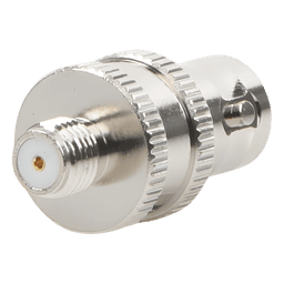 Adaptador en Línea de Conector BNC Hembra a SMA Hembra Corto / Celulares Motorola, Níquel/ Oro/ Teflón.