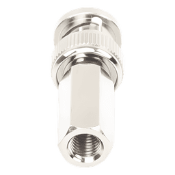 Conector BNC Macho / Ensamble Roscable / RG-59/U / 75 Ohm / 14 mm x 37.6 mm / Níquel-Oro-Delrin