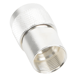 Conector Coaxial N Macho / Rosca / Cables LMR-400, 9913, RG8/U-SYS / Cuerpo Bronce Plateado / Contacto Oro / Aislante Teflón
