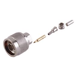Conector N Macho de anillo plegable para cable RG-174/U, BELDEN 8216.