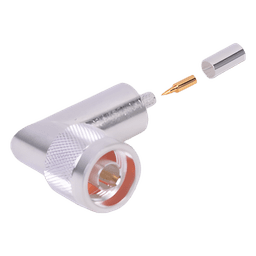 Conector N macho en A/R de anillo plegable para cable RG-58/U.
