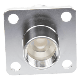 Conector N Hembra, montaje con 4 perforaciones a 18 mm.