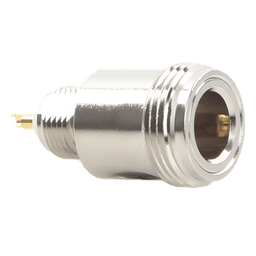 Conector N Hembra Hermético, montaje Frontal en 2D Plano.