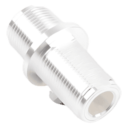 Adaptador de Chasis / Doble N Hembra / Montaje Frontal Doble D Plano / Cuerpo Plateado / Hermético
