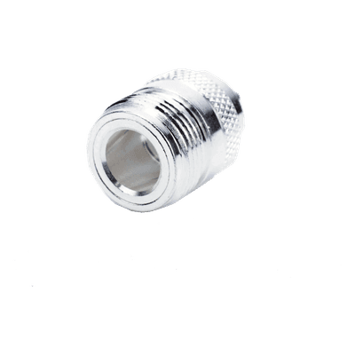 Conector N Hembra de Anillo Plegable para Cables RG-58/U, Níquel/ Oro/ Teflón.