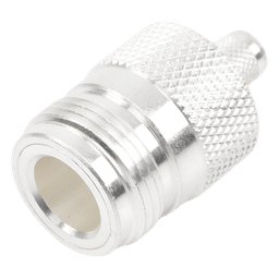 Conector N Hembra, de Anillo Plegable para Cables LMR-240, RG-8/X, 9258, Niquel/Oro/Teflón.