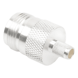 Conector N Hembra, de Anillo Plegable para Cables LMR-240, RG-8/X, 9258, Niquel/Oro/Teflón.
