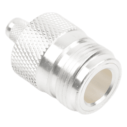 Conector N Hembra, de Anillo Plegable para Cables LMR-240, RG-8/X, 9258, Niquel/Oro/Teflón.