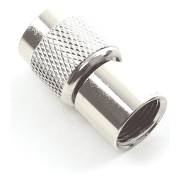 Conector TNC Macho de Rosca para Cables RG-8/X, LMR-240, Níquel/ Oro/ Teflón.