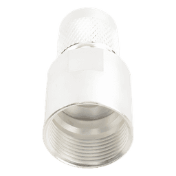 Conector Coaxial TNC Macho / 50 Ohm / Rosca / Para Cable LMR-400 y Equivalentes / Cuerpo Bronce Plateado / Contacto Oro / Aislante Teflón