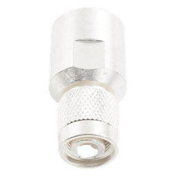 Conector Coaxial TNC Macho / 50 Ohm / Rosca / Para Cable LMR-400 y Equivalentes / Cuerpo Bronce Plateado / Contacto Oro / Aislante Teflón