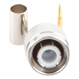 Conector Coaxial TNC Macho / Anillo Plegable / Cables RG-58/U, RG-142/U, LMR-195 / Níquel / Oro / Teflón