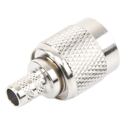 Conector TNC Macho / Anillo Plegable / LMR-240 RG-8/X Belden 9258 / Níquel Oro Delrin