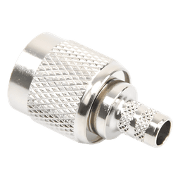 Conector TNC Macho / Anillo Plegable / LMR-240 RG-8/X Belden 9258 / Níquel Oro Delrin