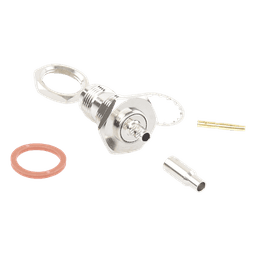 Conector TNC Hembra de montaje en Chasis tipo D Plano y anillo plegable para RG-174/U, 8216.