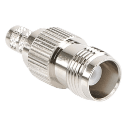 Conector TNC Hembra de Anillo Plegable para Cables RG-8/X, LMR-240, Grupo X, Níquel/ Oro/ Delrin.