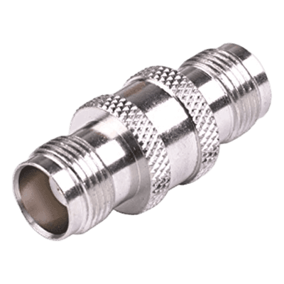 Adaptador Barril en Línea de Conector TNC Hembra a TNC Hembra, Níquel/ Oro/  Teflón.