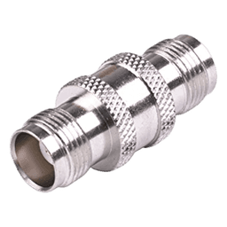 Adaptador Barril en Línea de Conector TNC Hembra a TNC Hembra, Níquel/ Oro/  Teflón.