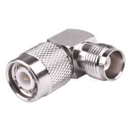  Adaptador en Ángulo Recto de Conector TNC Macho a TNC Hembra, Níquel/ Oro/ Teflón.