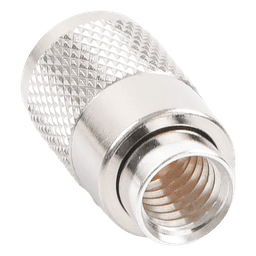 Conector UHF Macho (PL-259) para cables LP-400, RG-8/U, RG-8U-SYS, 8237, 8267, 8268, 9913, CTN-400, 7810, 8214, 7810A, RFLASH-1113, LMR-400, Plata (Concha-Níquel)/ Plata/ D.A.P. (Fibra Sintética)