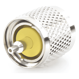 Conector UHF Macho (PL-259) de Anillo Plegable para Ensamblar en Cables RG-58/U, RG-142/U.