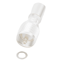 Conector UHF Macho / Anillo Plegable Largo / Cuerpo Bronce Plateado / Aislante Teflón / Cables RG-8/U, RG-214/U, Belden 8268