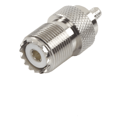 Conector UHF hembra (SO-239) de anillo plegable para cable RG-58/U, RG-142/U.