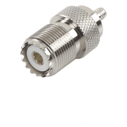 Conector UHF hembra (SO-239) de anillo plegable para cable RG-58/U, RG-142/U.