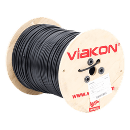 Cable Coaxial CCTV / 305 m (1000 ft) / Cobre Sólido / Blindaje 80% / Retardante a la Llama y UV / Intemperie