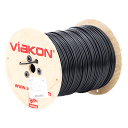Cable Coaxial CCTV / 305 m (1000 ft) / Cobre Sólido / Blindaje 80% / Retardante a la Llama y UV / Intemperie