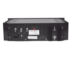 Fuente de poder 13.8Vcc, 50A, lineal regulada con circuito cargador de baterías, medidores, para instalación en rack