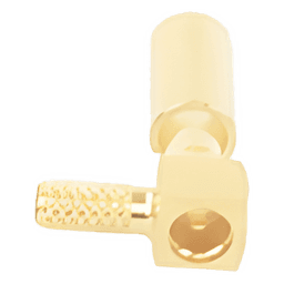 Conector MMCX Macho en A/R de Anillo Plegable para RG-174/U, BELDEN 8216, Oro/ Oro/ Teflón.