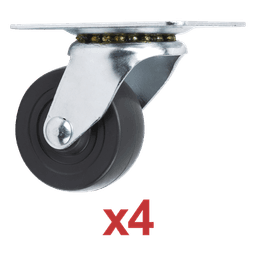 Kit de 4 Ruedas Locas para Racks y Gabinetes (Ver Compatibilidad).