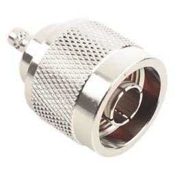Conector N Macho Inverso de Anillo Plegable para cables RG-58/U, RG-142/U.