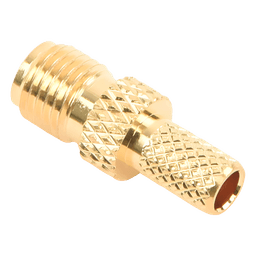Conector Coaxial SMA / Hembra Inverso / Anillo Plegable / Cable RG-58/U / Recubrimiento Oro / Aislante Teflón