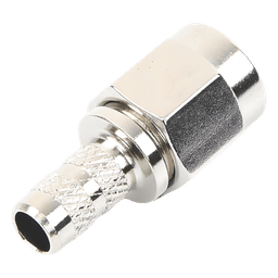 Conector RF SMA Macho / Anillo Plegable / 50 Ω / 12.4 GHz / RG-58/U LMR-195 / Teflón PTFE
