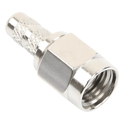 Conector RF SMA Macho / Anillo Plegable / 50 Ω / 12.4 GHz / RG-58/U LMR-195 / Teflón PTFE