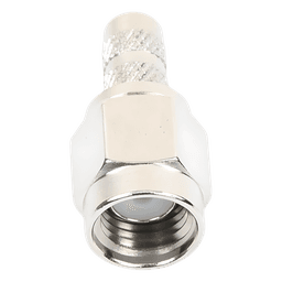 Conector RF SMA Macho / Anillo Plegable / 50 Ω / 12.4 GHz / RG-58/U LMR-195 / Teflón PTFE