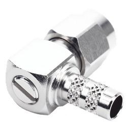 Conector SMA Macho en A/R de anillo plegable para cable RG-142/U.