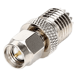 Adaptador en Línea, de Conector SMA Macho a Mini-UHF Hembra, Níquel/ Oro/ Teflón.Au/Teflón.