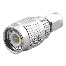Adaptador en Línea, de Conector SMA Macho a TNC Macho, Níquel/ Oro/ Teflón.