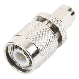 Adaptador en Línea, de Conector SMA Macho a TNC Macho, Níquel/ Oro/ Teflón.