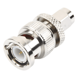 Adaptador en Línea de Conector SMA Macho a BNC Macho, Níquel/ Oro/ Teflón.