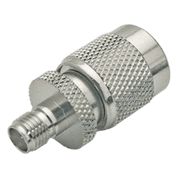 Adaptador en Línea, de Conector SMA Hembra a TNC Macho, Níquel/ Oro/ Teflón.