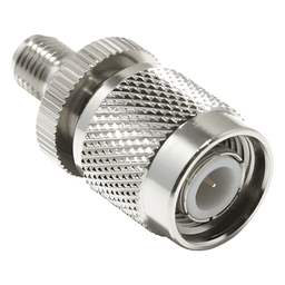 Adaptador en Línea, de Conector SMA Hembra a TNC Macho, Níquel/ Oro/ Teflón.