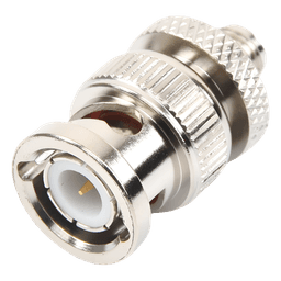 Adaptador en Línea de Conector SMA Hembra a BNC Macho, Níquel/ Oro/ Teflón.