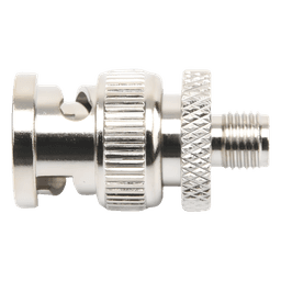 Adaptador en Línea de Conector SMA Hembra a BNC Macho, Níquel/ Oro/ Teflón.