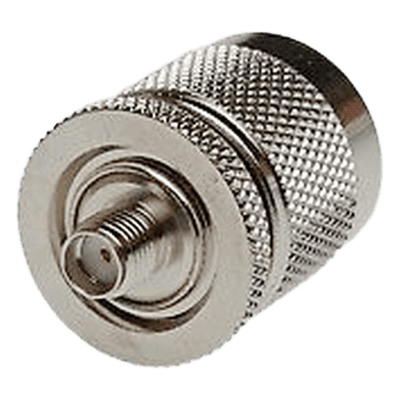 Adaptador en Línea de Conector SMA Hembra a N Macho, Níquel/ Oro/ Teflón.