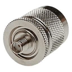 Adaptador en Línea de Conector SMA Hembra a N Macho, Níquel/ Oro/ Teflón.